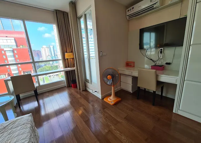 公寓 The Address Chidlom 41sqm 650m Bts Chit Lom 曼谷